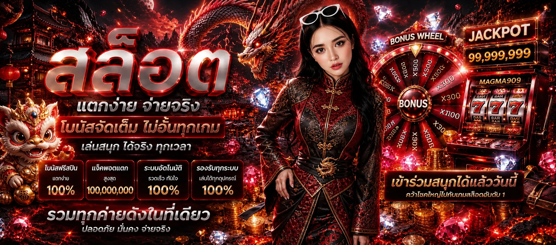สไลด์ MAGMA909 สล็อตและทางเข้าเว็บหลัก